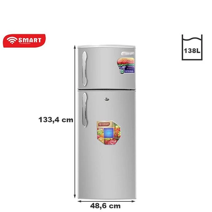 SMART TECHNOLOGY Réfrigérateur 2 Battants - STR-160H - 138 L - Argent - 12 Mois 