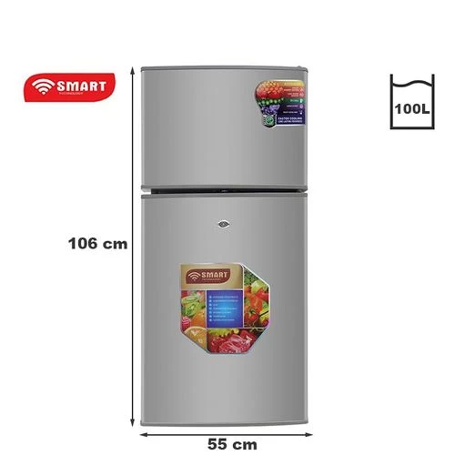SMART TECHNOLOGY Réfrigerateur 2 Battants-STR-135H -100 L - Argent - 12 Mois De 