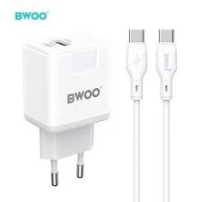 chargeur de 20W avec un câble Type-C BWOO - CDA157C-L