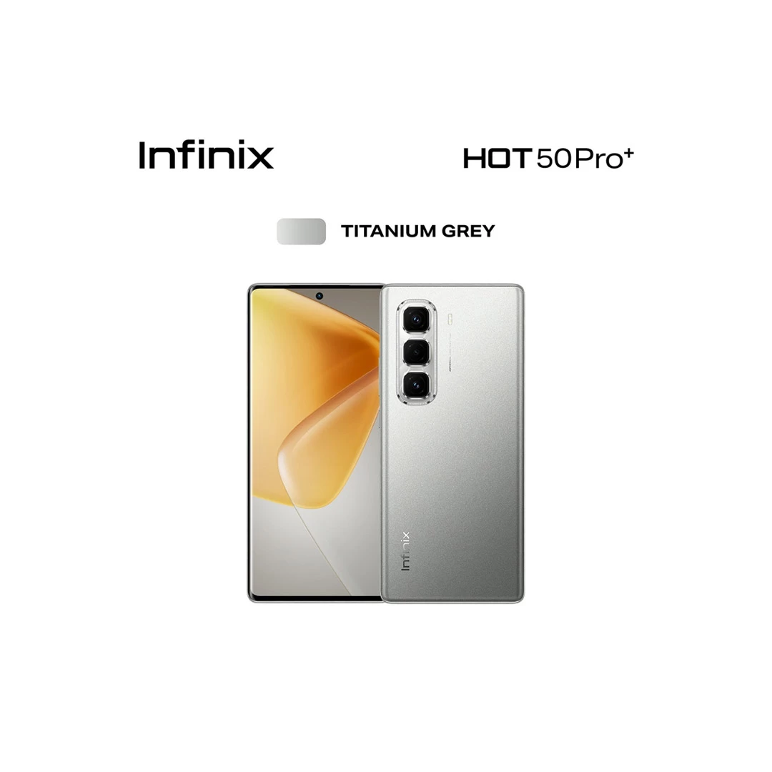 Infinix HOT 50 Pro+ - 256Go + 8Go - 50 MP - 5000 MAh - Gris - 25 Mois Garantie